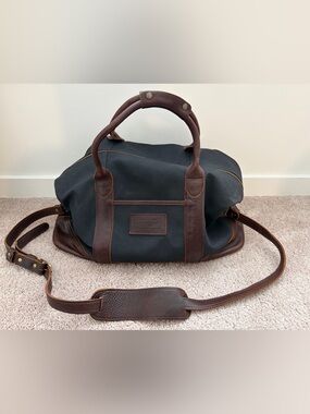 Portland Leather Goods Canvas Duffel Bag in Navy